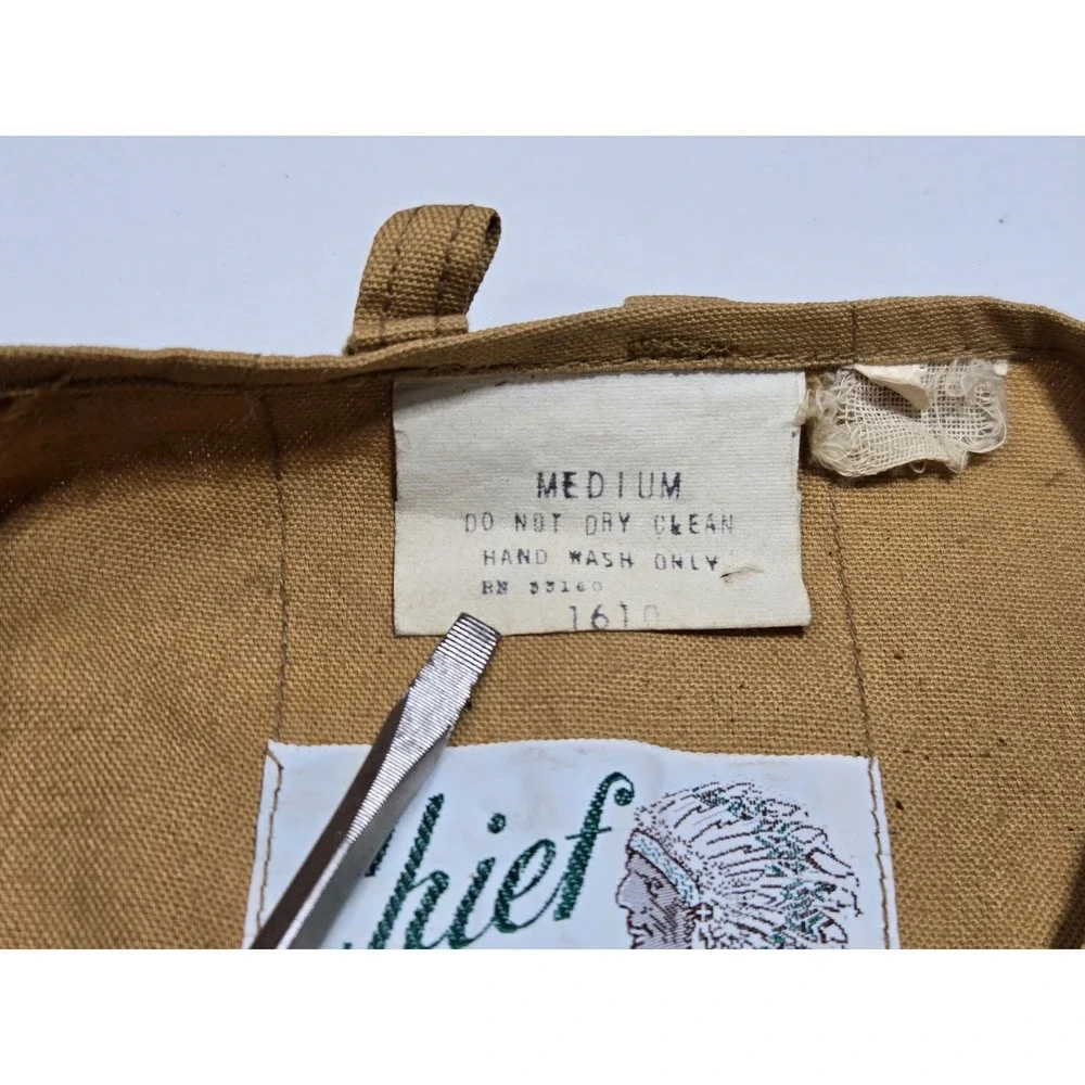 Vintage Chief Hunting‎ Utility Vest Canvas Multi Pocket Size M